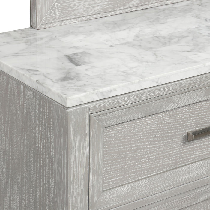 FIONA LANDSCAPE MIRROR-MIST GRAY