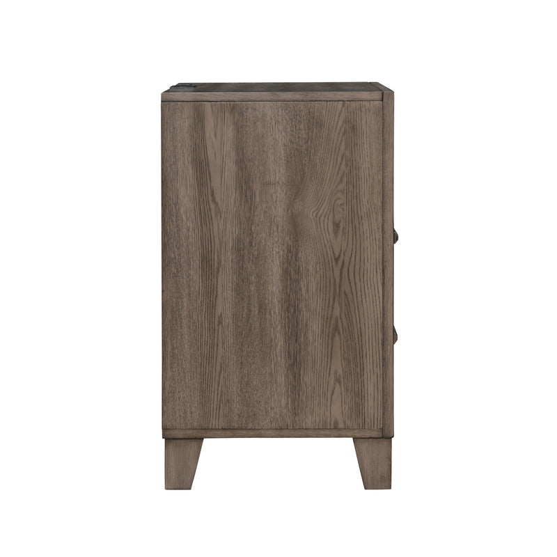 HARRISBURG 2 DRAWER NIGHTSTAND-WALNUT