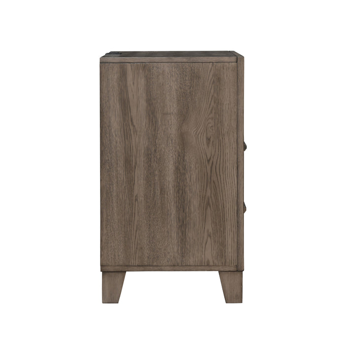 HARRISBURG 2 DRAWER NIGHTSTAND-WALNUT