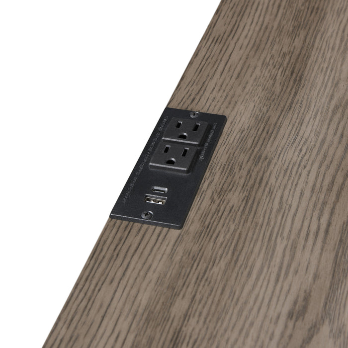HARRISBURG 2 DRAWER NIGHTSTAND-WALNUT