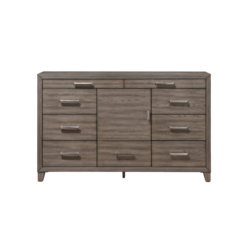 HARRISBURG 9 DRAWER DRESSER-WALNUT