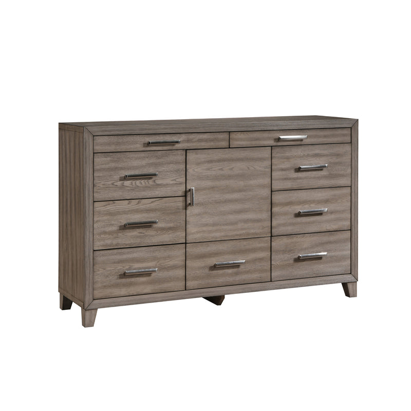 HARRISBURG 9 DRAWER DRESSER-WALNUT