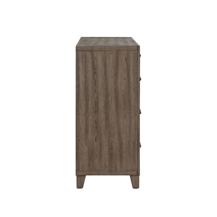 HARRISBURG 9 DRAWER DRESSER-WALNUT