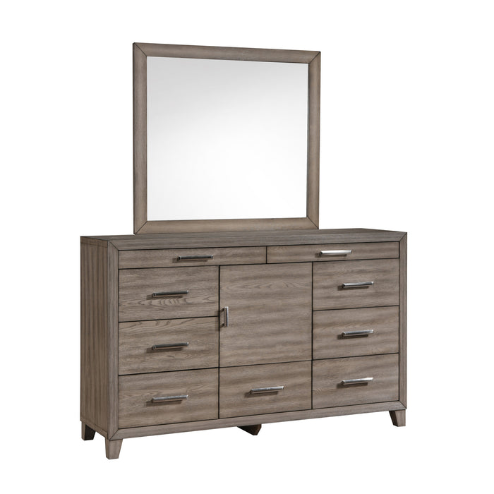 HARRISBURG MIRROR-WALNUT