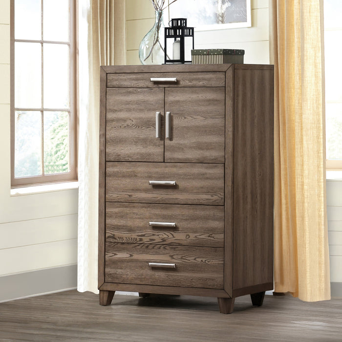 HARRISBURG DOOR CHEST-WALNUT