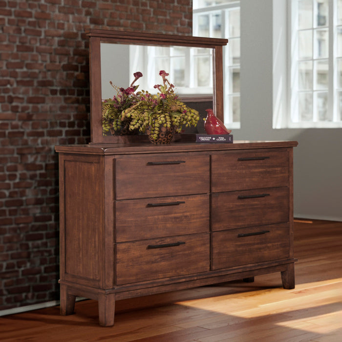 CAGNEY MIRROR-CHESTNUT