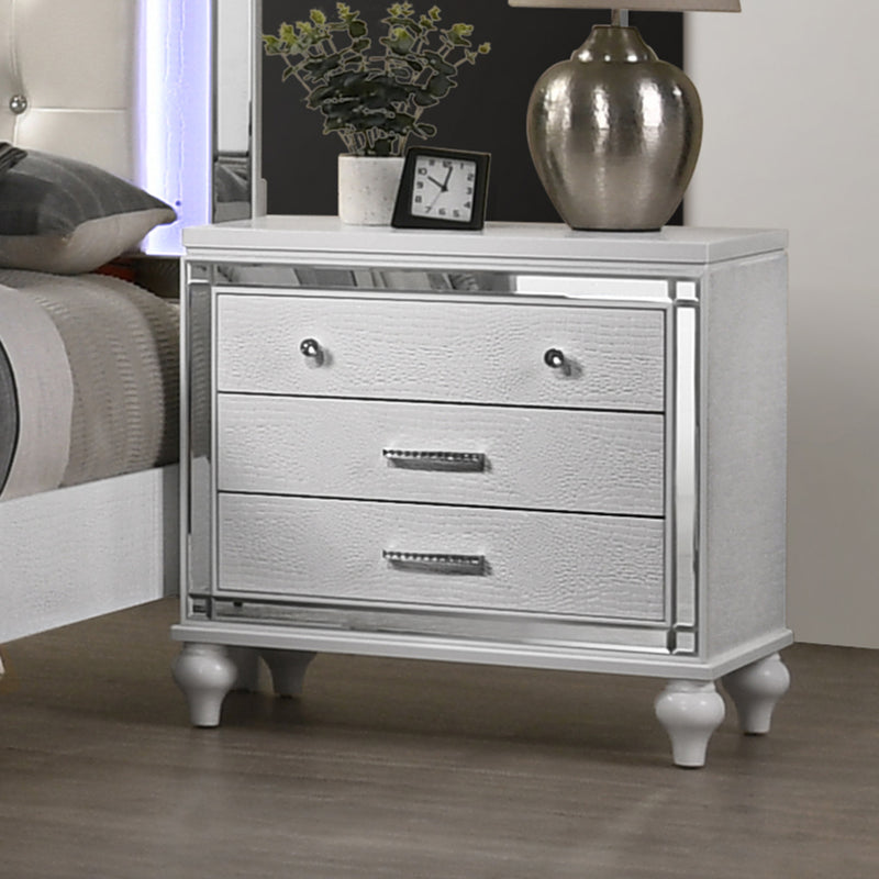 VALENTINO NIGHTSTAND-WHITE