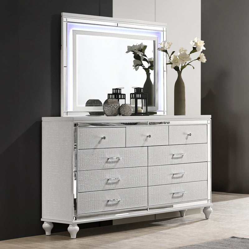 VALENTINO LIGHTED MIRROR-WHITE
