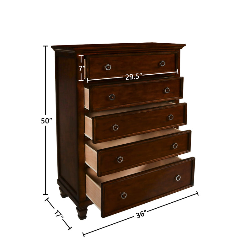 TAMARACK CHEST- BRN CHERRY