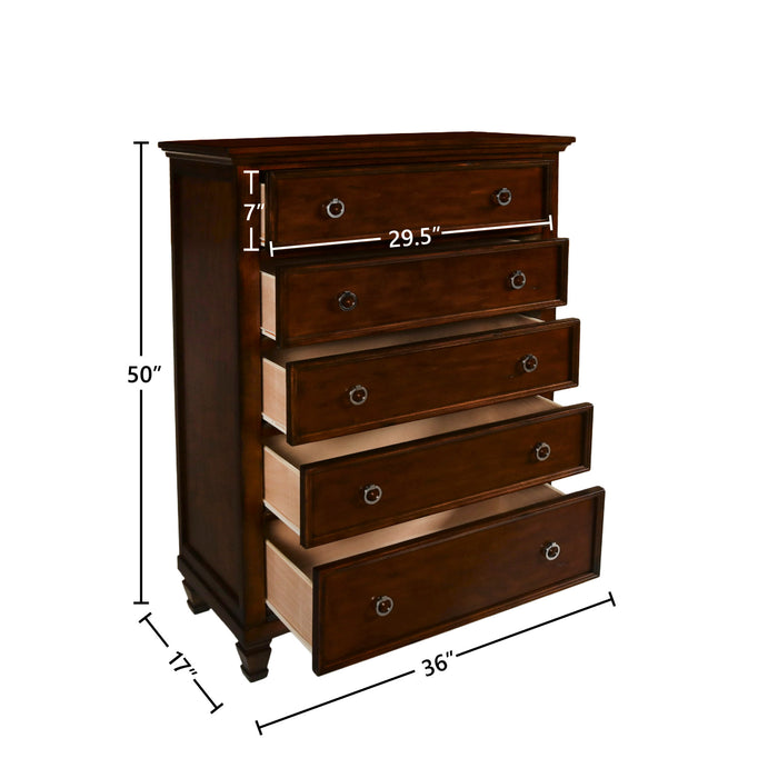 TAMARACK CHEST- BRN CHERRY
