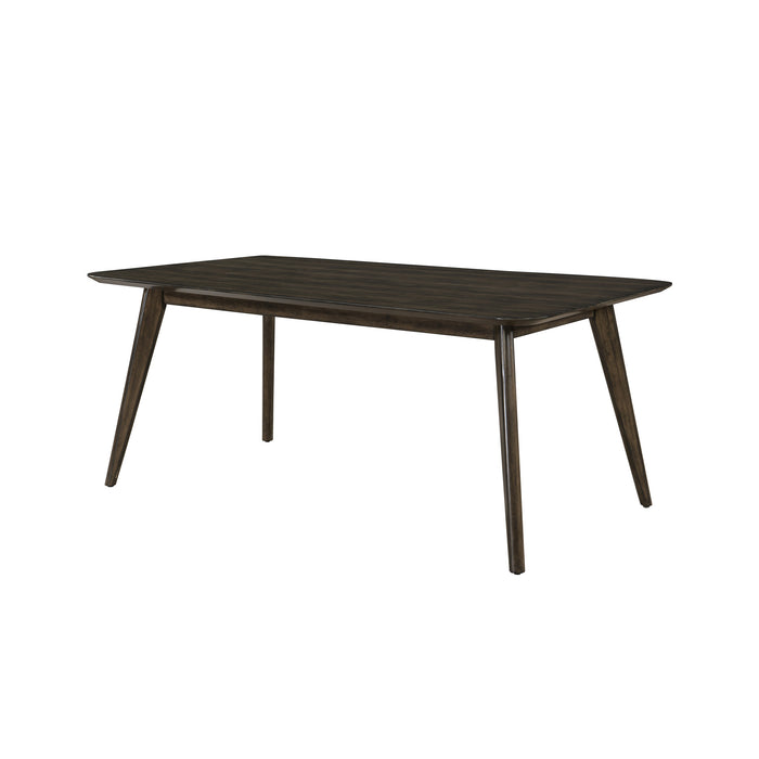 REX 72" FIXED TOP RECTANGLE DINING TABLE-WALNUT