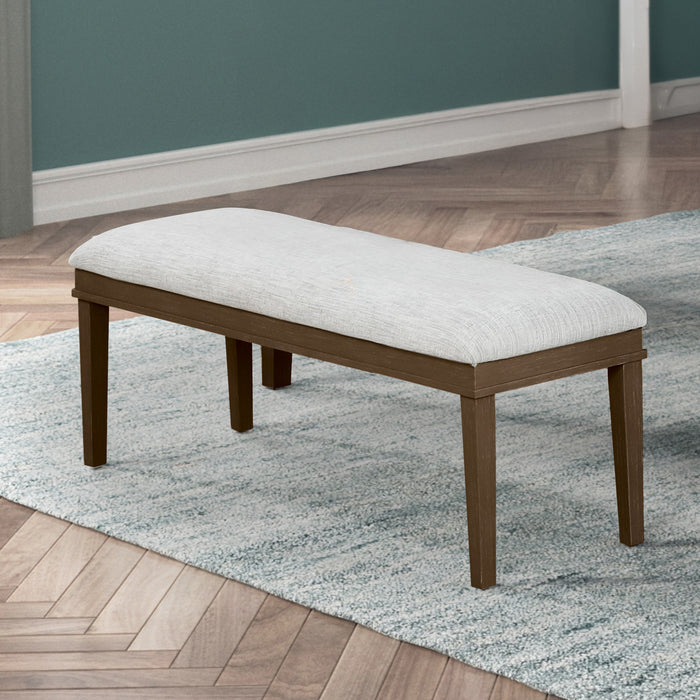 ESSENCE CUSHIONED DINING BENCH-BROWN