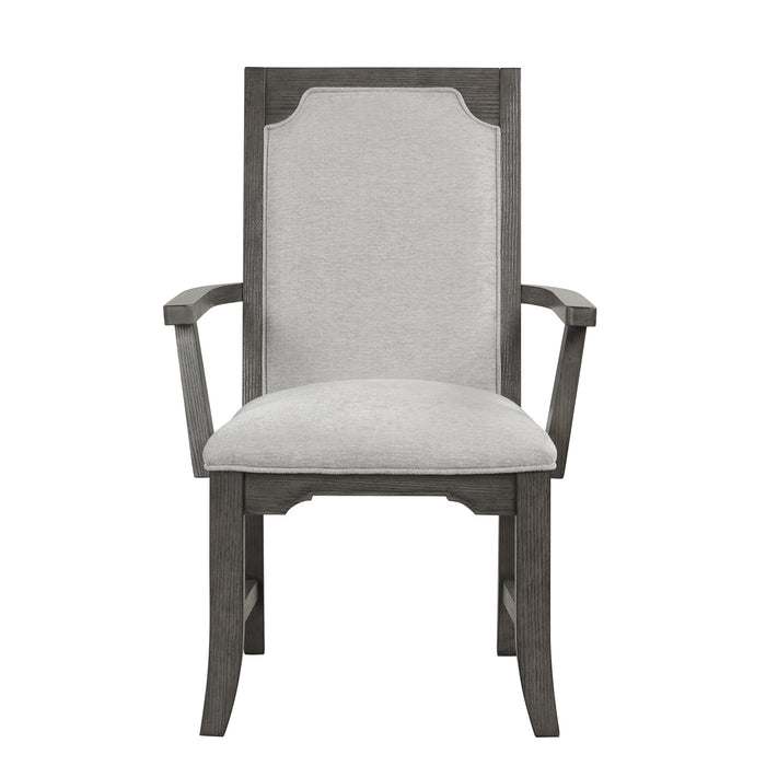 LISBON DINING ARM CHAIR (2 PER CARTON)-GRAY