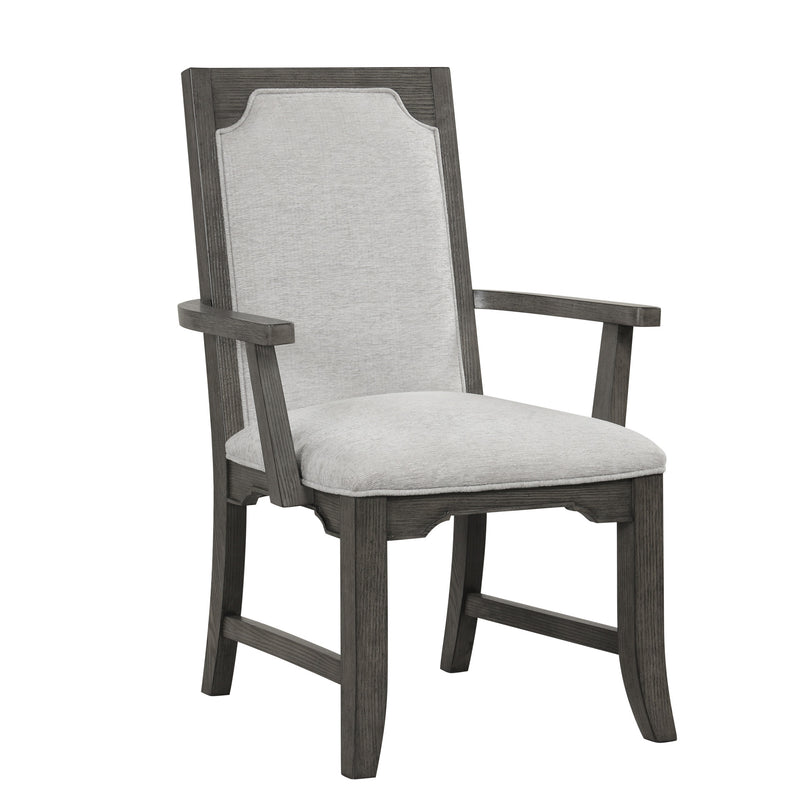 LISBON DINING ARM CHAIR (2 PER CARTON)-GRAY