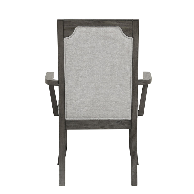 LISBON DINING ARM CHAIR (2 PER CARTON)-GRAY