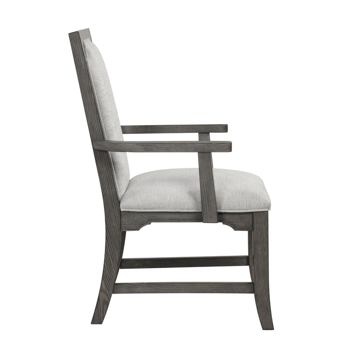 LISBON DINING ARM CHAIR (2 PER CARTON)-GRAY