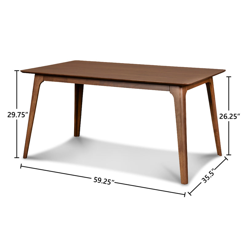 OSCAR 60" TABLE-WALNUT