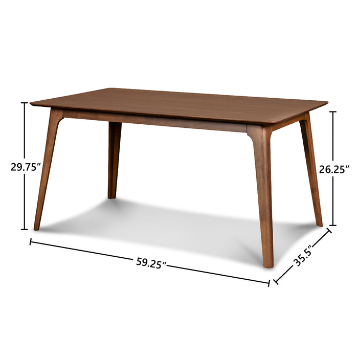 OSCAR 60" TABLE-WALNUT