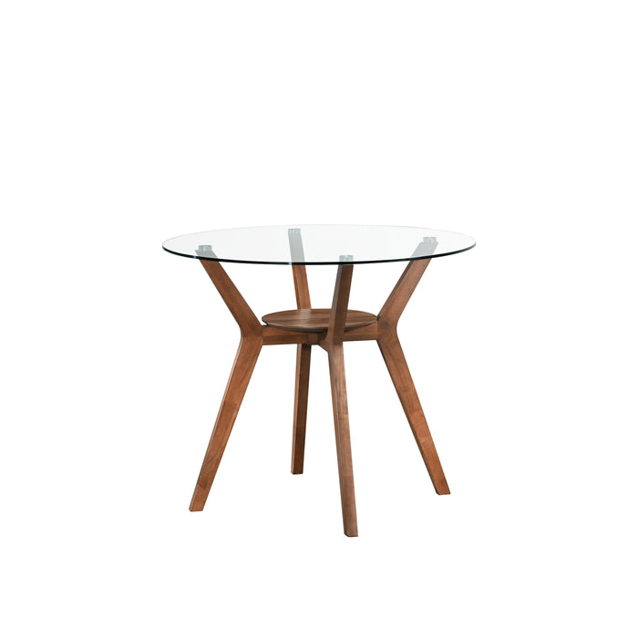 OSCAR COUNTER TABLE BASE FOR GLASS TOP CTR TABLE-WALNUT