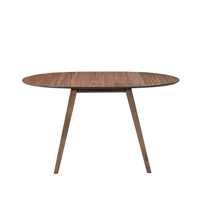 OSCAR OVAL DROP LEAF DINING TABLE-WALNUT