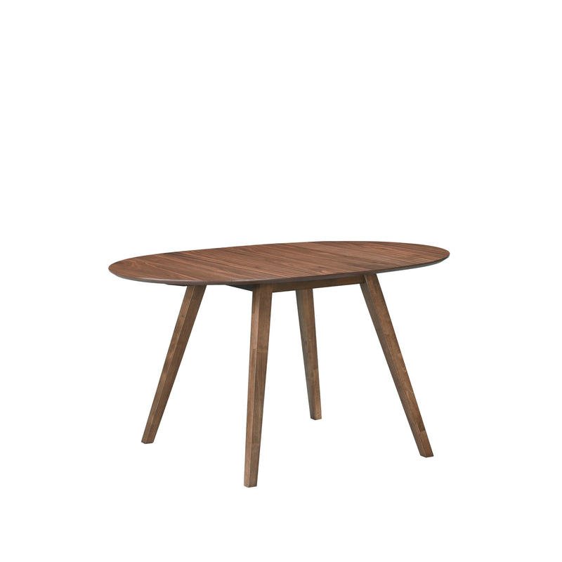 OSCAR OVAL DROP LEAF DINING TABLE-WALNUT