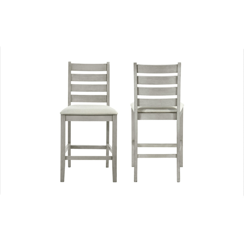 PASCAL  LADDERBACK COUNTER CHAIR (2 Per Carton)-DRIFTWOOD