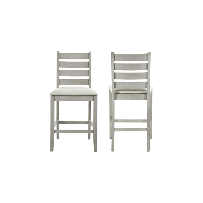 PASCAL  LADDERBACK COUNTER CHAIR (2 Per Carton)-DRIFTWOOD