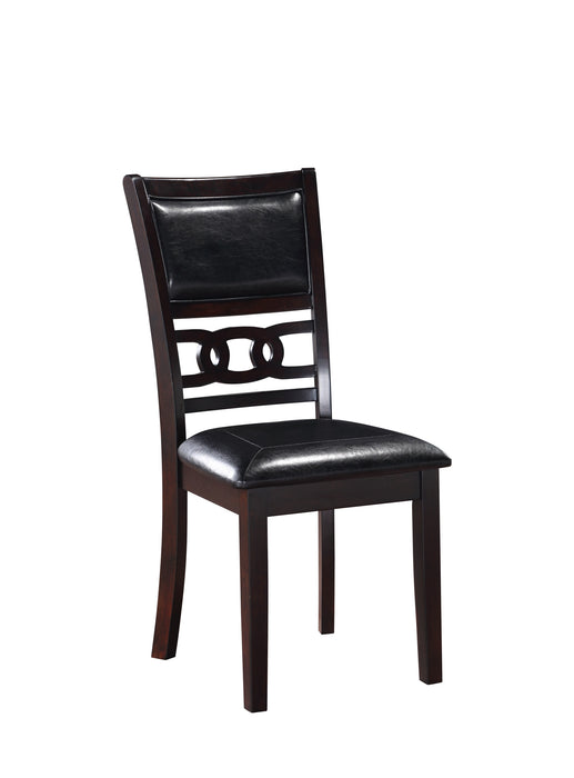 GIA 5 PC 60" DINING TABLE & 4 CHAIRS-EBONY