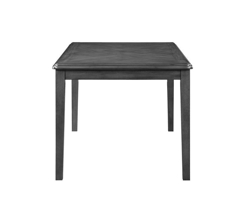 GIA 5 PC 60" DINING TABLE & 4 CHAIRS-GRAY