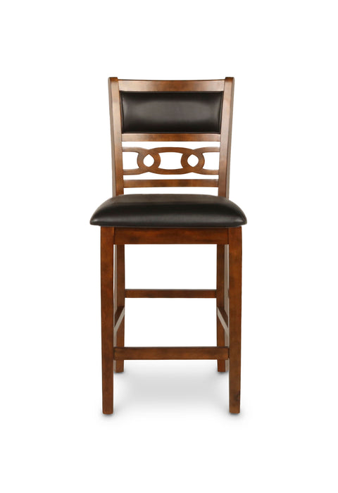 GIA 3 PC 30" STORAGE COUNTER TABLE & 2 CHAIRS-BROWN