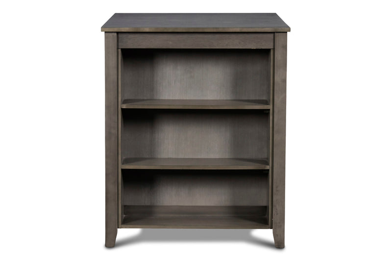 GIA 3 PC 30" STORAGE COUNTER TABLE & 2 CHAIRS-GRAY