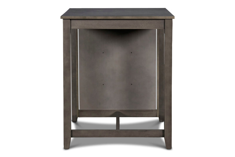 GIA 3 PC 30" STORAGE COUNTER TABLE & 2 CHAIRS-GRAY
