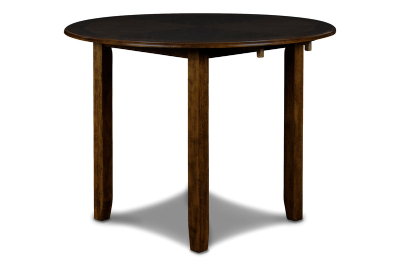 GIA 3 PC 42" DROP LEAF DINING TABLE & 2 CHAIRS-BROWN