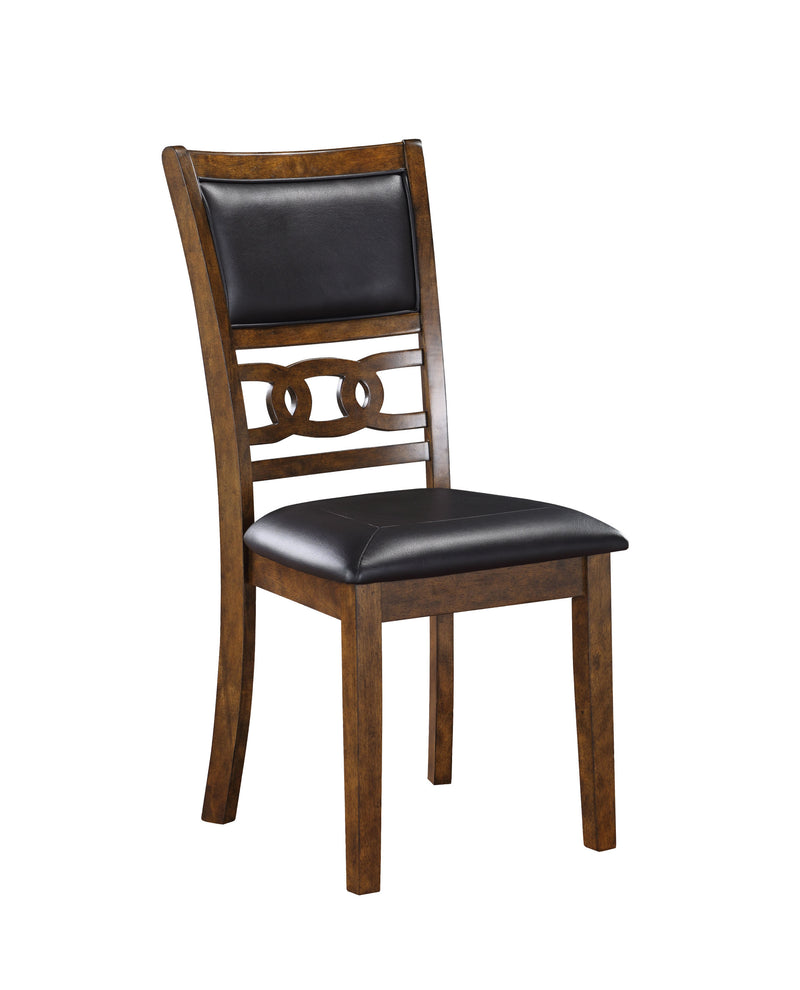GIA 3 PC 42" DROP LEAF DINING TABLE & 2 CHAIRS-BROWN