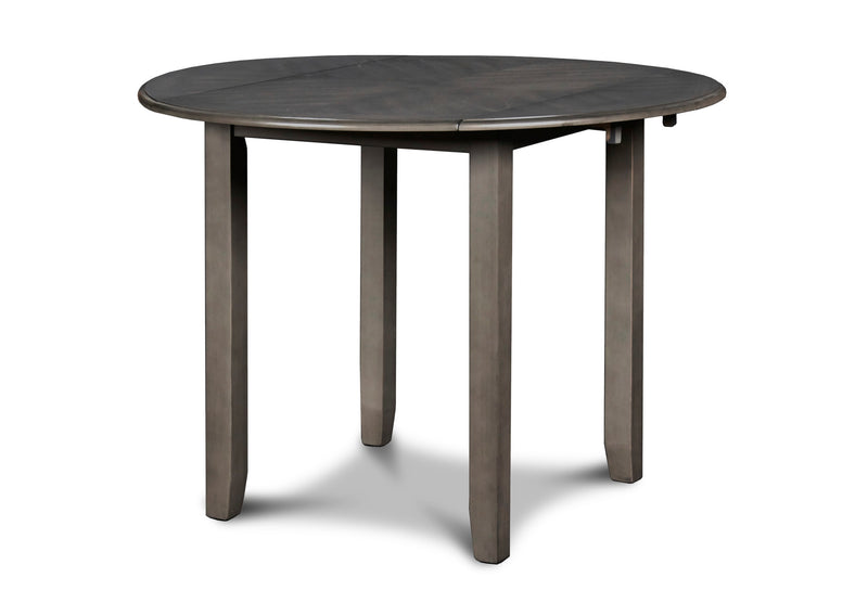 GIA 3 PC 42" DROP LEAF DINING TABLE & 2 CHAIRS-GRAY