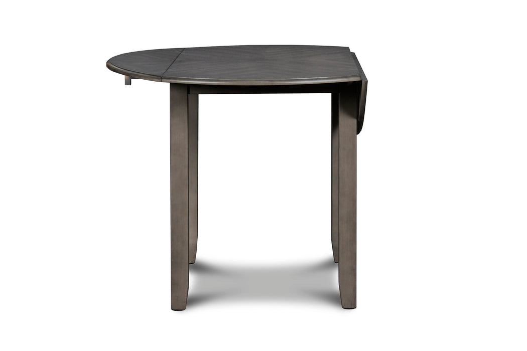 GIA 3 PC 42" DROP LEAF DINING TABLE & 2 CHAIRS-GRAY