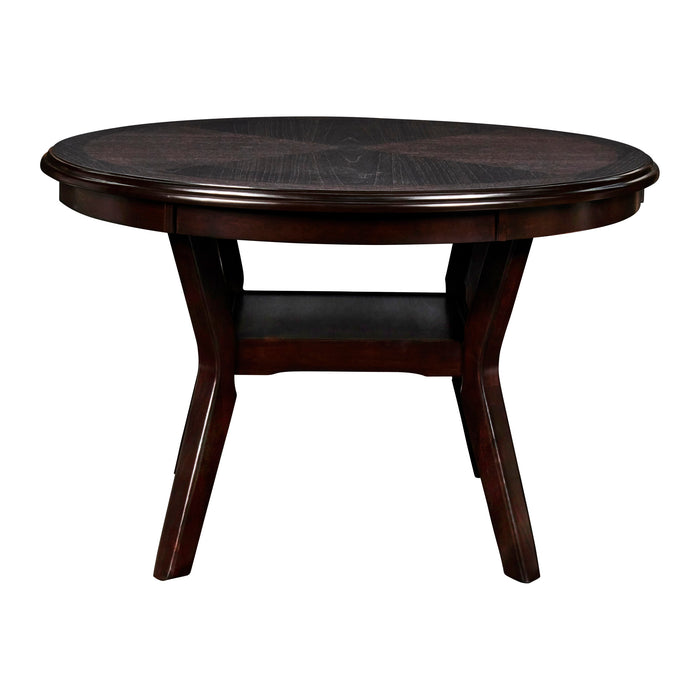 GIA 5 PC 47" ROUND DINING TABLE & 4 CHAIRS-EBONY