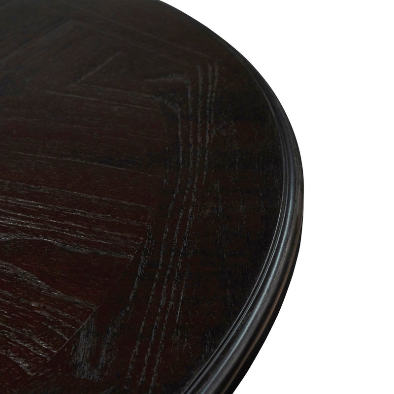 GIA 5 PC 47" ROUND DINING TABLE & 4 CHAIRS-EBONY