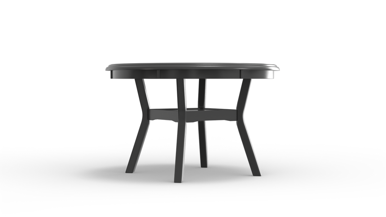 GIA 5 PC 47" ROUND DINING TABLE & 4 CHAIRS-GRAY