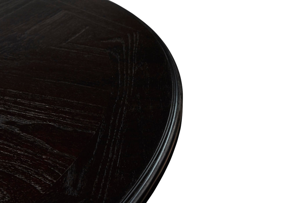 GIA 5 PC 42" ROUND COUNTER DINING TABLE & 4 CHAIRS-EBONY