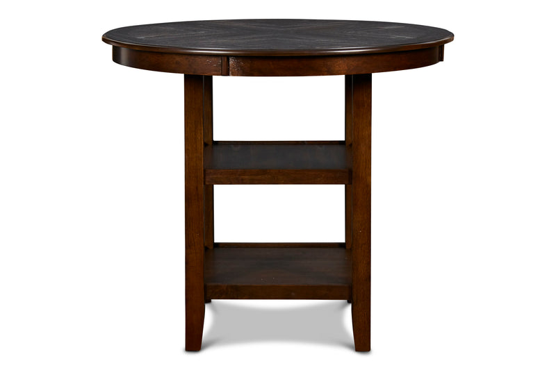 GIA 5 PC 42" ROUND COUNTER DINING TABLE & 4 CHAIRS-CHERRY