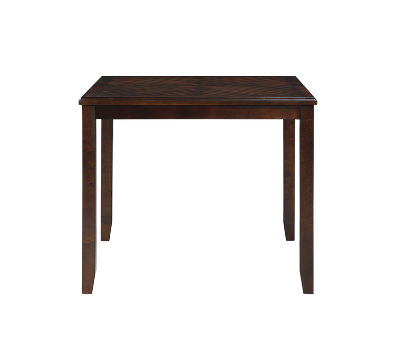GIA 5 PC 42" SQUARE COUNTER TABLE & 4 CHAIRS-CHERRY