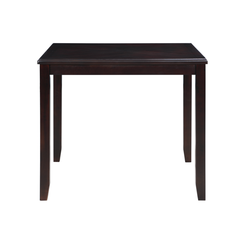 GIA 5 PC 42" SQUARE COUNTER TABLE & 4 CHAIRS-EBONY