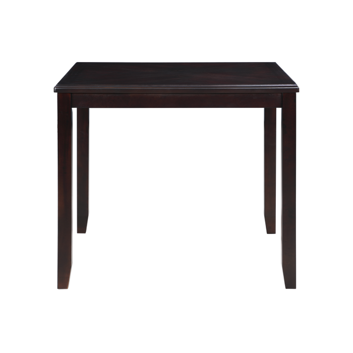 GIA 5 PC 42" SQUARE COUNTER TABLE & 4 CHAIRS-EBONY