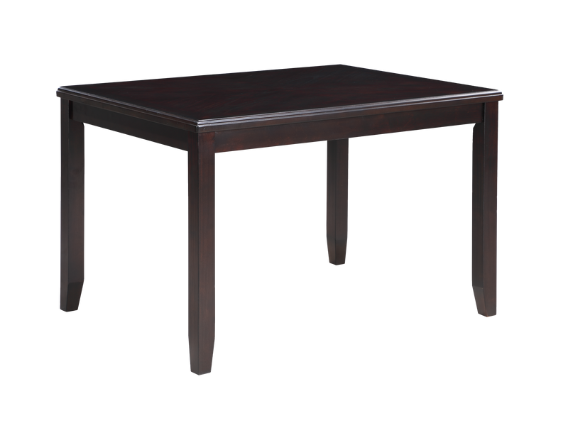 GIA 5 PC 48" RECTANGLE DINING TABLE & 4 CHAIRS-EBONY