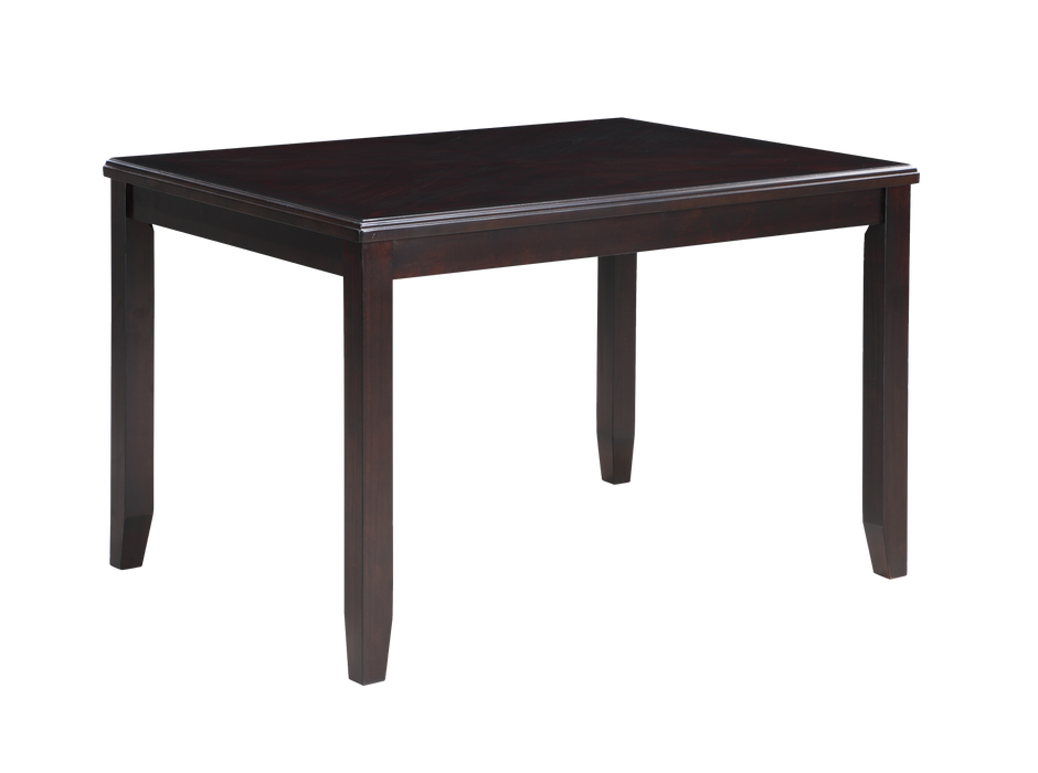 GIA 5 PC 48" RECTANGLE DINING TABLE & 4 CHAIRS-EBONY