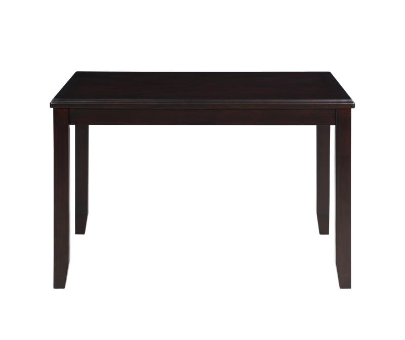 GIA 5 PC 48" RECTANGLE DINING TABLE & 4 CHAIRS-EBONY