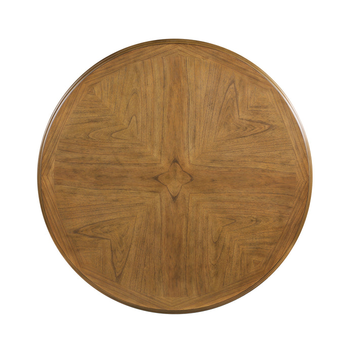 CORI ROUND DINING 5 PC SET-BISQUE/BROWN