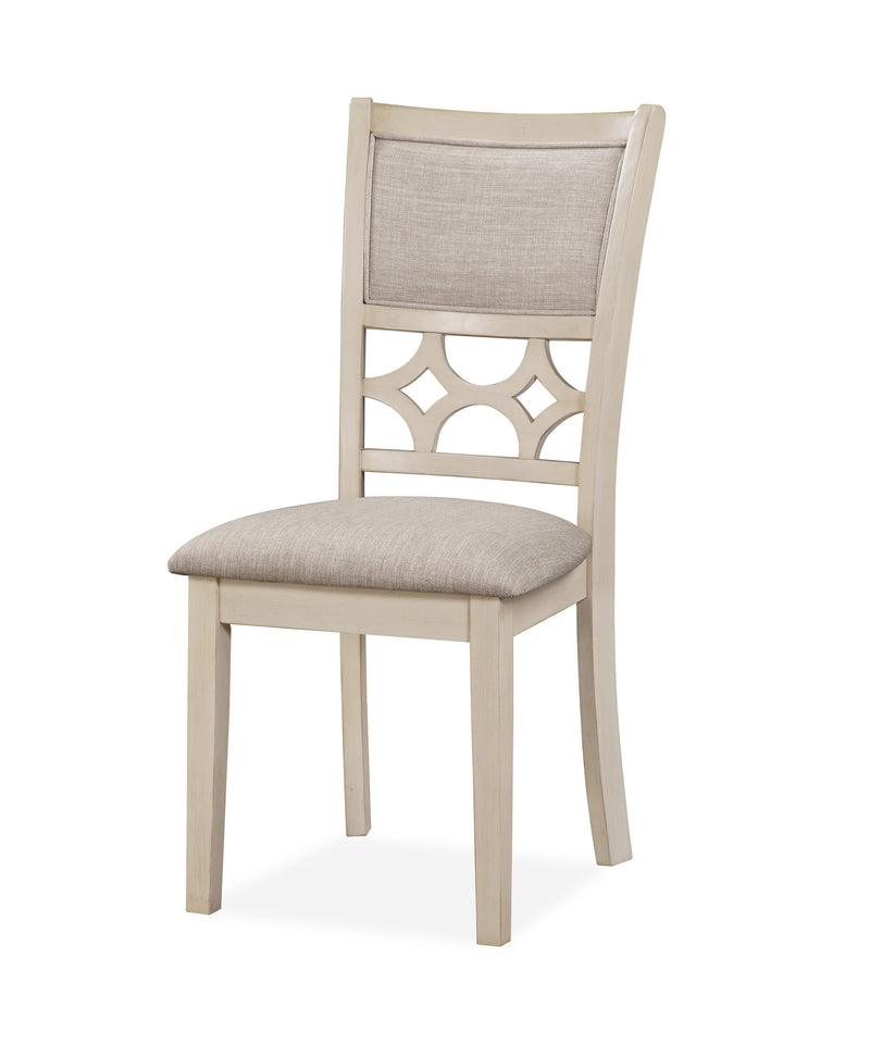 MITCHELL 5 PC DINING SET-TWO TONE BISQUE/BROWN