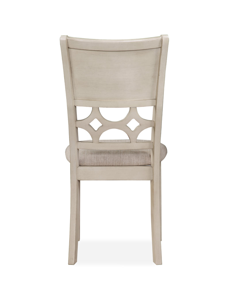 MITCHELL 5 PC DINING SET-TWO TONE BISQUE/BROWN